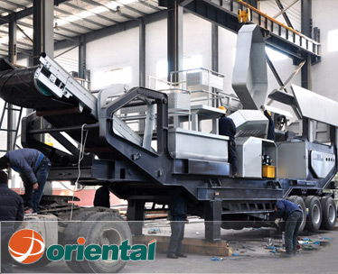 轮胎式颚破移动站